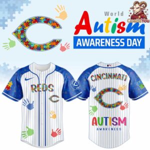 2026 Cincinnati Reds Autism Awareness Baseball Jersey