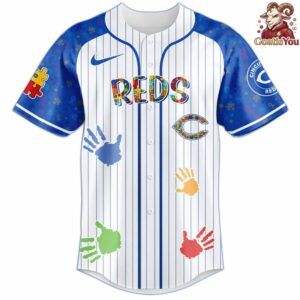 2026 Cincinnati Reds Autism Awareness Baseball Jersey 2