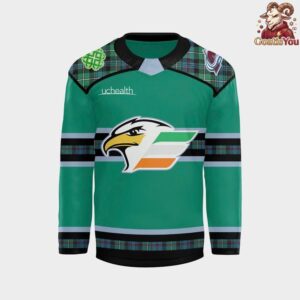 2026 Colorado Eagles Pot of Gold Night Limited Edition Hockey Jersey 2