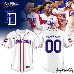 2026 Dominican Baseball Team World Baseball Jersey 3
