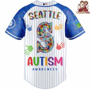 2026 Seattle Mariners Autism Awareness Special Edition Baseball Jersey 3 1