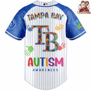 2026 Tampa Bay Rays Autism Awareness Special Edition Baseball Jersey 3