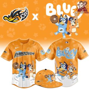 Akron RubberDucks x Bluey Night Special Edition Baseball Jersey 1