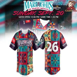Albuquerque Isotopes Mariachis de Nuevo Mexico Limited Edition Baseball Jersey 1