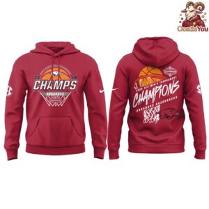 Arkansas Razorbacks 2026 Mens Basketball Tournament Hoodie 2
