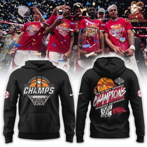 Arkansas Razorbacks 2026 Mens Basketball Tournament Hoodie 3