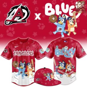 Arkansas Travelers x Bluey Night Special Edition Baseball Jersey