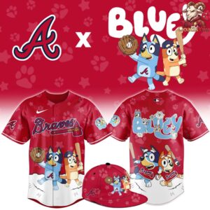 Atlanta Braves Bluey Night Special Edition Baseball Jersey 1