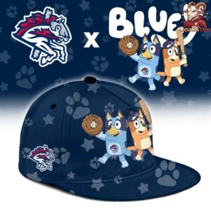 Binghamton Rumble Ponies x Bluey Night Special Edition Baseball Jersey 3