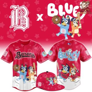 Birmingham Barons x Bluey Night Special Edition Baseball Jersey 1