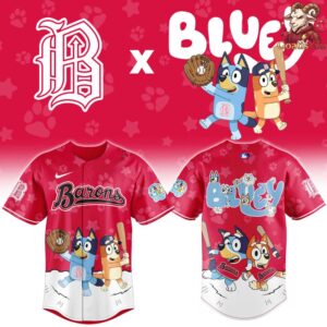 Birmingham Barons x Bluey Night Special Edition Baseball Jersey 2