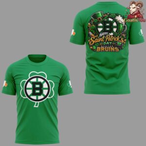 Boston Bruins Happy Saint Patrick's Day 2026 T Shirt 2