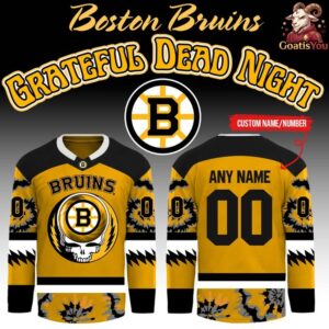 Boston Bruins x Grateful Dead Night Limited Edition Hockey Jersey