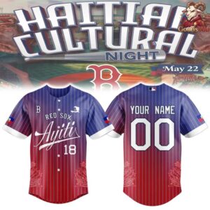 Boston Red Sox Haitian Heritage Celebration Night Baseball Jersey 1