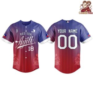 Boston Red Sox Haitian Heritage Celebration Night Baseball Jersey 2
