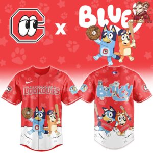 Chattanooga Lookouts x Bluey Night Special Edition Baseball Jersey 2