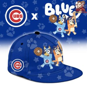Chicago Cubs Bluey Night Special Edition Baseball Jersey 3