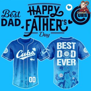 Chicago Cubs x Happy Father’s Day 2026 Baseball Jersey