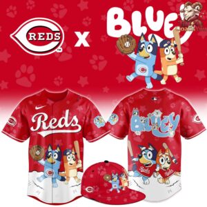 Cincinnati Reds Bluey Night Special Edition Baseball Jersey 1