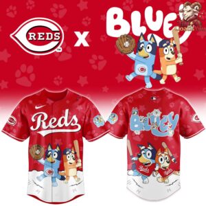 Cincinnati Reds Bluey Night Special Edition Baseball Jersey 2