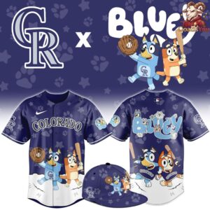 Colorado Rockies Bluey Night Special Edition Baseball Jersey