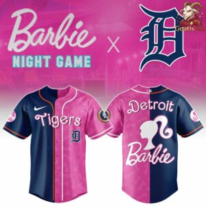Detroit Tigers Barbie Night Game 2026 Baseball Jersey