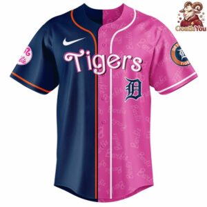 Detroit Tigers Barbie Night Game 2026 Baseball Jersey 2
