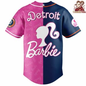 Detroit Tigers Barbie Night Game 2026 Baseball Jersey 3