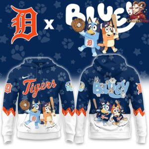 Detroit Tigers Bluey Night Special Edition Hoodie