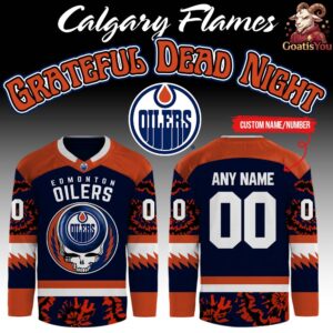 Edmonton Oilers Collab Grateful Dead Night 2026 Hockey Jersey
