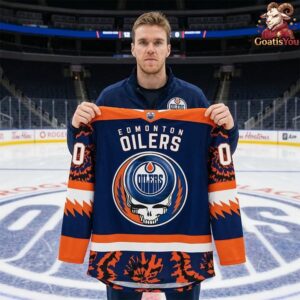 Edmonton Oilers Collab Grateful Dead Night 2026 Hockey Jersey 2