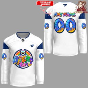 Edmonton Oilers Pride Night 2026 Limited Edition White Hockey Jersey 2