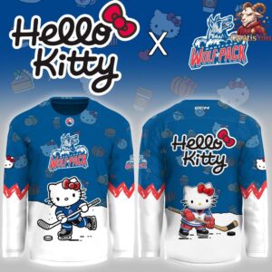 Hartford Wolf Pack Hello Kitty Night Game 2025 Hockey Jersey