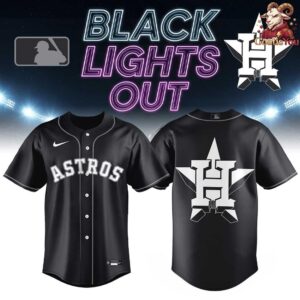 Houston Astros Black Lights Out Limited Baseball Jersey