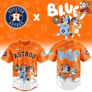 Houston Astros Bluey Night Special Edition Baseball Jersey 2