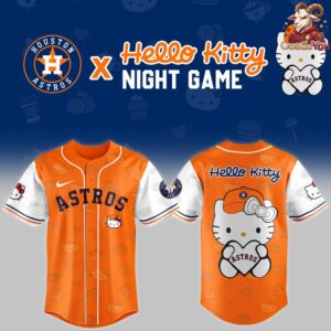 Houston Astros Hello Kitty Night Limited Baseball Jersey