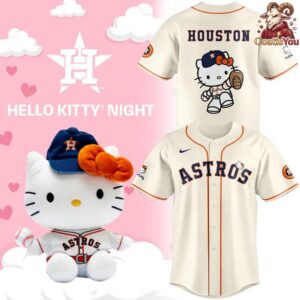 Houston Astros Hello Kitty Night Limited Baseball Jersey 2
