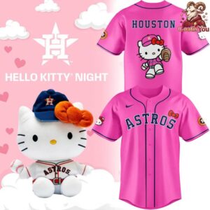 Houston Astros Hello Kitty Night Limited Baseball Jersey 3