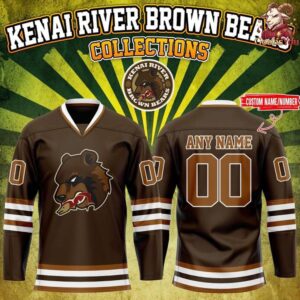 Kenai River Brown Bears New Season 2026 Hockey Jersey 1