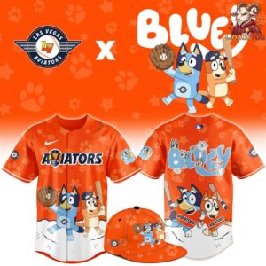 Las Vegas Aviators Bluey Night Special Edition Baseball Jersey