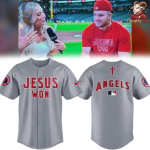 Los Angeles Angels x Jesus Won Special Edition Baseball Jersey 2