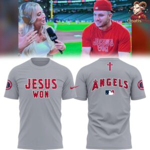 Los Angeles Angels x Jesus Won Special Edition T Shirt 2