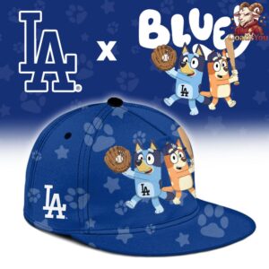 Los Angeles Dodgers Bluey Night Special Edition Baseball Jersey 3