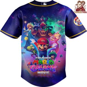 Los Angeles Dodgers Super Mario Galaxy Movie Baseball Jersey 3