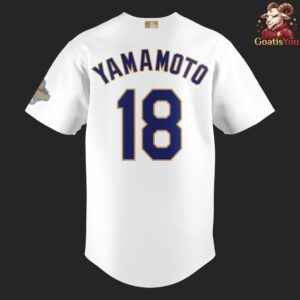 Los Angeles Dodgers Yoshinobu Yamamoto Nike White 2026 Baseball Jersey 3