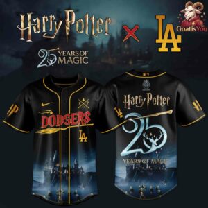 Los Angeles Dodgers x Harry Potter 25 Years Of Magic Baseball Jersey 2