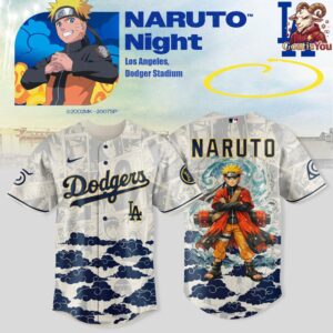 Los Angeles Dodgers x Naruto Night Night 2026 Baseball Jersey 2