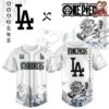Los Angeles Dodgers x One Piece Luffy Gear 5 Baseball Jersey