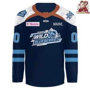 Maine Mariners Wild Blueberries 2026 Hockey Jersey 2