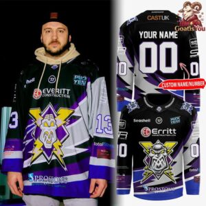 Manchester Storm Retro Night 2026 Uniform Hockey Jersey 1